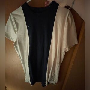 Hollister pink black and white T shirt
